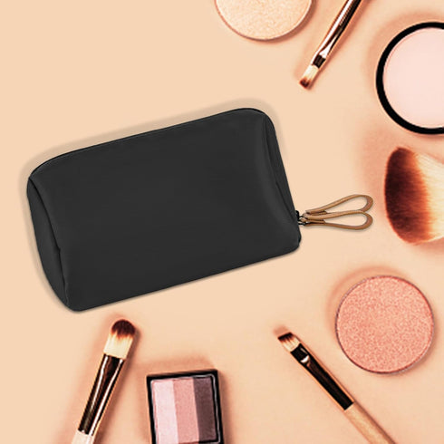 2 Pack Portable Small Makeup Bag for Purse, Waterproof Cosmetic Pouch Bags with Zipper, Travel Skin Care Pouches for Women Skincare Make Up Toilet...