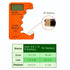 Battery Tester Checker, Universal Battery Tester for AA AAA C D 9V 1.5V, Small Volt Checker for All Batteries - Orange Color...