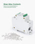 12V-110V DC Miniature Circuit Breaker, 125 Amp 1 Pole Battery Breaker Protector for Solar PV System and RV, Thermal Magnetic Trip, DIN Rail Mount,...