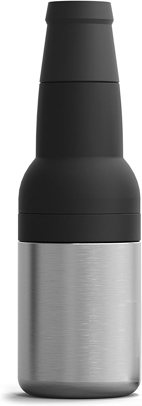 Asobu Frosty Beer Holder,2 Go Vacuum Insulated Double Walled Stainless Steel Beer Can and Bottle Cooler with Beer Opener, Bpa Free, Fits Standard ...