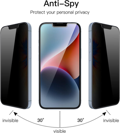 JETech Privacy Screen Protector for iPhone 14 Plus 6.7-Inch, Anti Spy Tempered Glass Film, 2-Pack......