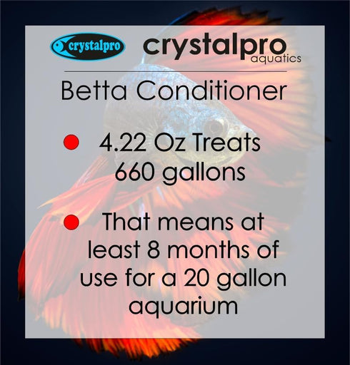 Betta Water Conditioner 4.22 Oz - Treats 660 Gallons - Neutralizes Chlorine and Ammonia Concentrated Betta Fish Water Conditioner for Betta Fish T...