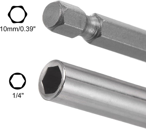 uxcell 1/4 Inch Hex Shank by 2 Inch Magnetic Bit Holder Extension, Quick Release Screwdriver Drill Power Tool...