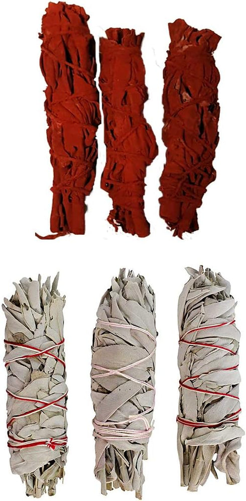 Clarity & Muse Sage Smudge Stick Kit - White Sage, Dragon's Blood Smudge Sticks - House Blessing Kit Refill Pack...