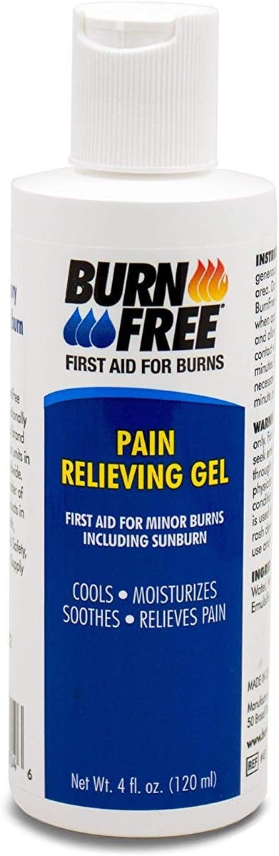 Burn Free Pain Relieving Gel, Maximum Strength- Fast relief for minor burns including sunburn...