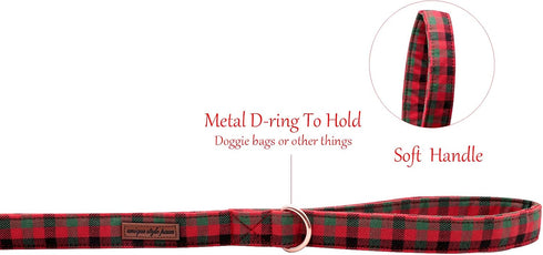 Unique style paws Strong Christmas Dog Leash, Puppy Leashes, Durable Dog Leashes with Welded D-Ring Comfortable Handle for Small Dogs...