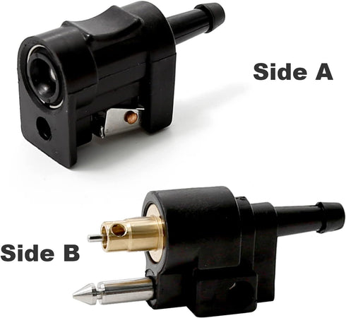 1/4 Inches 6mm Barb Female Fuel Line Quick Connector + 1/4 Inches 6mm Male Fuel Connector Replacement for Yamaha Outboard Motor...