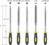 Mini Hand Metal File Set, Total Length 6.3“, 5pcs, Strength Alloy Steel Needle Files, includes Round, Bi Half-Round, Flat, Square, Triangular. Pre...