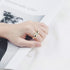 YBMYCM 3-10Pcs Dome Rings Set Chunky Gold Ring for Women Men 14k Gold Plated Thick Adjustable Statement Ring Gold/Silver...
