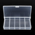 OriGlam 9.5cm / 3.74inch 5 Grids Clear Plastic Organizer Box Storage Container Box, Storage Clear Jewelry Box, Plastic Bead Storage Container Orga...