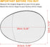 X AUTOHAUX Mirror Glass Heated with Backing Plate Driver Side Left Side Rear View Mirror Glass for BMW for Mini Cooper 2007-2015...
