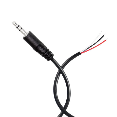 RIIEYOCA 4 Pack 3.5mm Male Plug to Bare Wire Stereo Audio Cable,1/8" TRS 3 Pole Mono Male Plug to Open End Audio Cable,for and Audio Equipment Ins...