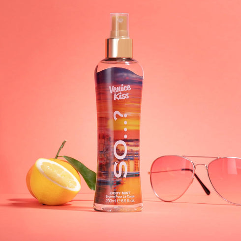 So…? Venice Kiss Body Mist - Vanilla Gourmand with Fruity Floral Perfume for Women - Refreshing Body Spray for Women - Gifts for Women - 6.9 oz...