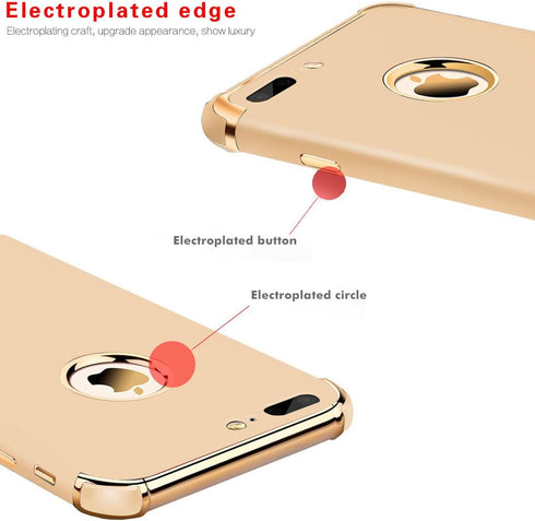 Compatible for iPhone 8 Plus Case, Ultra Slim Flexible Matte Cover Case for iPhone 8 Plus (Gold)...