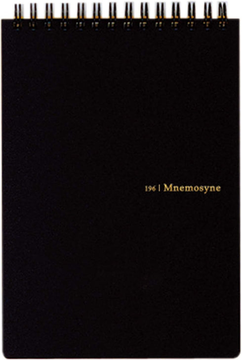 Maruman MNEMOSYNE Notebook 6.97 x 5.04 Inches (B6), 7mm ruled 21-line, 50 Sheets (N196A), white...