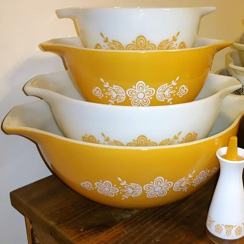 8 Pieces Display Stands for Pyrex Bowls Bowl Stands Bowl Display Stands for Cabinet Organizer Plastic...