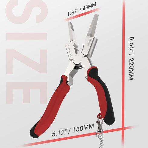 YESWELDER 8-Inch MIG Welding Pliers with Rentention Chain, Anti-Rust MIG Welding Pliers for Professional Welding...