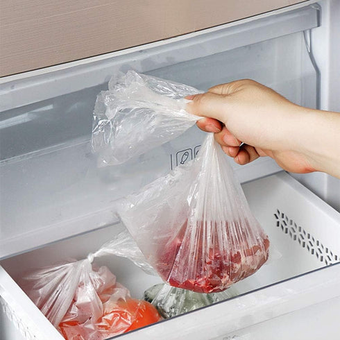 BESTEASY 12" X 20" Plastic Food Storage Bags, 350 Bags/Roll Plastic Produce Bag on a Roll Fruits, Vegetable, Bread, Food Storage Clear Kitchen Bag...
