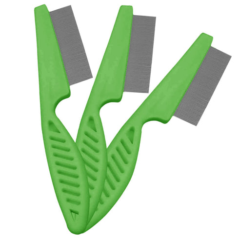 Flea Comb for Dogs and Cats - Pet Lice Comb Remove Fleas and Flea Eggs - Tear Stain Remover - Pet Comb for Detangling and Dematting Face & Paws - ...