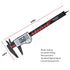 Digital Caliper, 0-6" Electronic Caliper Auto - Off Feature with Large LCD Screen Vernier Caliper Conversion Measuring Tool for Length Depth Inner...