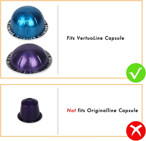GEESTA Reusable Aluminum Foil Seals Kit Compatible with Nespresso Vertuoline Capsules...