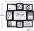 Malden International Designs The Love of a Family Dimensional Collage Black Picture Frame, 8 Option, 6-4x6 & 2-4x4, Black (8308-08)...