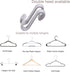 Mlici Connector Hooks Hanger Extenders for Velvet Hangers Coat Clothes Garment, Mini Cascading Velvet Hangers with Hooks, Heavy Duty Huggable Hang...