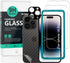 Ibywind Screen Protector for iPhone 14 Pro 6.1",with Metal Camera Lens Protector,no bubble,easy to install...