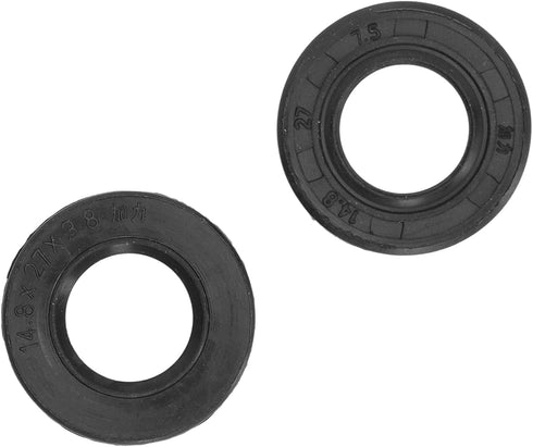 Engine Oil Seal, 2 Pcs Rubber Oil Seal Motorized Bike Parts for 49cc 50cc 66cc 80cc 2 Stroke Engine...