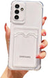Tuokiou Compatible with Samsung Galaxy S23 FE Phone Case,Camera Lens Protection Cut Card Holder Soft Shockproof Wallet Case for Galaxy S23 FE Case...