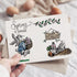Hying Happy Easter Words Bunny Clear Stamps for Card Making and Photo Album Decor, Easter Rabbits Eggs Stamps Spring Flowers Rubber Stamps Seal fo...