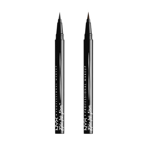 NYX PROFESSIONAL MAKEUP Epic Ink Liner, Waterproof Liquid Eyeliner - Black (Pack Of 2), Vegan Formula...