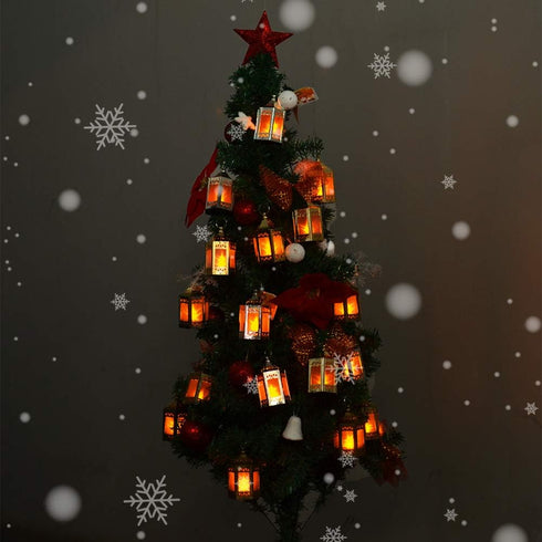 Mini Star Lantern with Flickering LED,Battery Included,Decorative Hanging Light,Christmas Decoration,Indoor Candle Lamp,Battery Lantern Indoor Use...