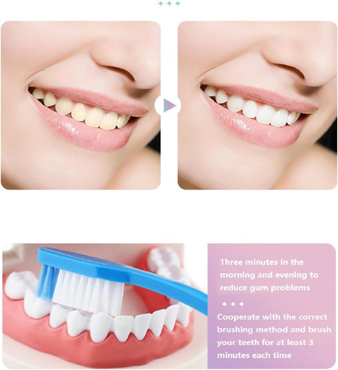 2Pcs Niacinamide Whitening Toothpaste, Nicotinamide Toothpaste, Fresh Breath Toothpaste, Remove Tooth Stains....