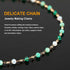 KYUNHOO 16.4 Feet Mixed Color Beads Jewelry Chains Link Gold Plated Brass Chain Spool Colorful Rosary Beading Fun Necklace Chains Bulk Jewelry Mak...