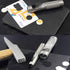 12pcs Kit Round Punch Hollow Punch Steel Chisel Leather Puncher .Cutting Tool for Belts, Metal gaskets, Leather, Canvas (1mm to 10mm)...
