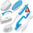 6 Pack Household Deep Cleaning Set - Kitchen, Bathroom & Floor Cleaning Brushes, Includes Scrub, Dish, Bottle, Grout, Crevice & Shoe Brushes...