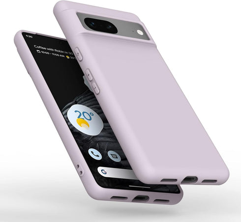 Amzpas Silicone Phone Case Compatible with Google Pixel 7, Soft Protective Smart Phone Case for Women Men, Durable Anti-Scratch Shockproof Phone C...