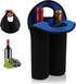 Desing Wish 2-Bottle Set Wine Carrier Tote Bag for 750ml Red/White Wine Bottles, Insulated Neoprene Wine Cooler Bag Wine Gift Bags for Gift/Picnic...