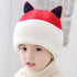 Cat Ear Baby Girls Boys Winter Hat Toddler Knitted Hood Scarf Beanies with Fleece Lining...