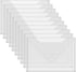 Briartw 10 PACK Storage Bag,Resealable Plastic Envelopes Pockets for Cutting Dies Stencil Crafts Organizer Holder,7x10"Clear Storage Envelopes for...