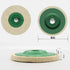 ANCIRS 5 Pack 4 Inch Round Wool Felt Disc Wheel Pad, for 100 Angle Grinder, Buffing Polishing Buffer Bore Dia-White & Green...