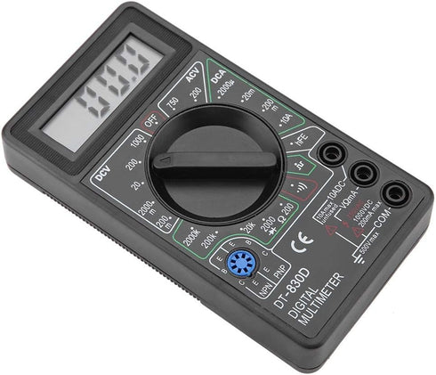 Digital Multimeter Tester, Volt DT830D Digital Multimeter Autoranging, Continuity Measurement for Transistor Testing Buzzer Measurement Diode Test...