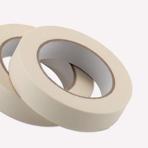 Lichamp Masking Tape 1 inch, 2 Pack General Purpose Beige Masking Tape White Masking Paper, 1 inch x 55 Yards x 2 Rolls (110 Total Yards)...