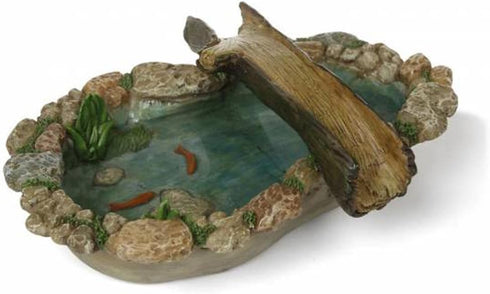 Tree Bridge Pond Miniature Fairy Garden Resin Figurine...