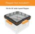 PJYuCien Dog Playpen Mesh Top Cover, Fits 36 Inch 4 Panels Regular Square Plastic Exercise Pet Pen, Velcro Connections, Black (Note: Cover Only, P...