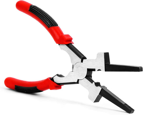 8"MIG Welding Pliers, Multi-functional Carbon Steel MIG Welding Pliers with Insulated Handle, Long Nose Pliers Wire Cutting Pliers for Professiona...