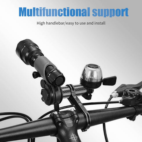 VGEBY Handlebar Extender, Aluminum Alloy Handlebar Extension Bracket Bike Lamp Phone Holder Rack (Black 10cm Carbon Tube) Bike Handlebar Extender ...