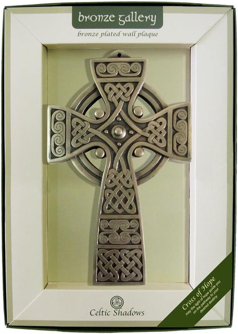 Irish Bronze Plated Wall Plaque with Cross of Hope Design by Royal Tara...
