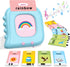 Talking Flash Cards-Toddler Toys for 1 2 3 4 5 Years Old Boys Gift, 384 Words Pocket Speech Toddler Learning Toys, Sensory Toys for Kids with Auti...
